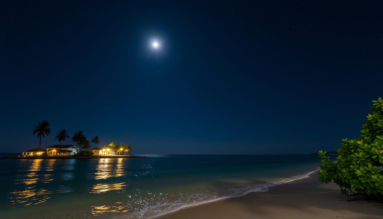 holbox at night